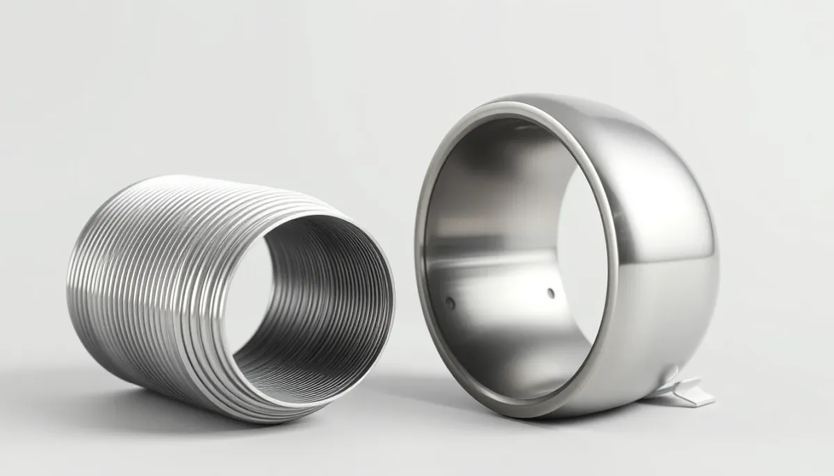 Comparaison entre un tubage inox flexible et un tubage rigide